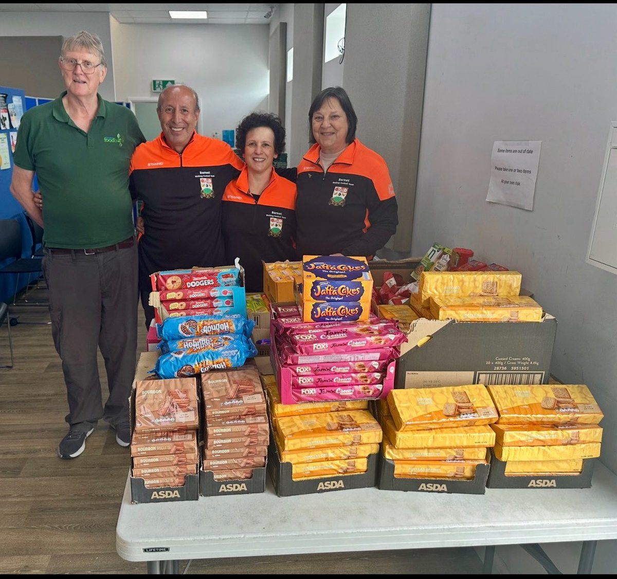 Barnet WFT (@barnetwft) on Twitter photo Biscuits for
Colindale Food bank
Thank you for your amazing support 🩷
Aprox 600 packs of biscuits & 50 jars of coffee donated ,giving them extra stock & breathing space with numbers increasing
… if they need help we are always their 🙏🏼
<a href="/BarnetFC/">(C) Barnet FC 🐝</a> community . Biscuits for
Colindale Food bank
Thank you for your amazing support 🩷
Aprox 600 packs of biscuits & 50 jars of coffee donated ,giving them extra stock & breathing space with numbers increasing
… if they need help we are always their 🙏🏼
<a href="/BarnetFC/">(C) Barnet FC 🐝</a> community .