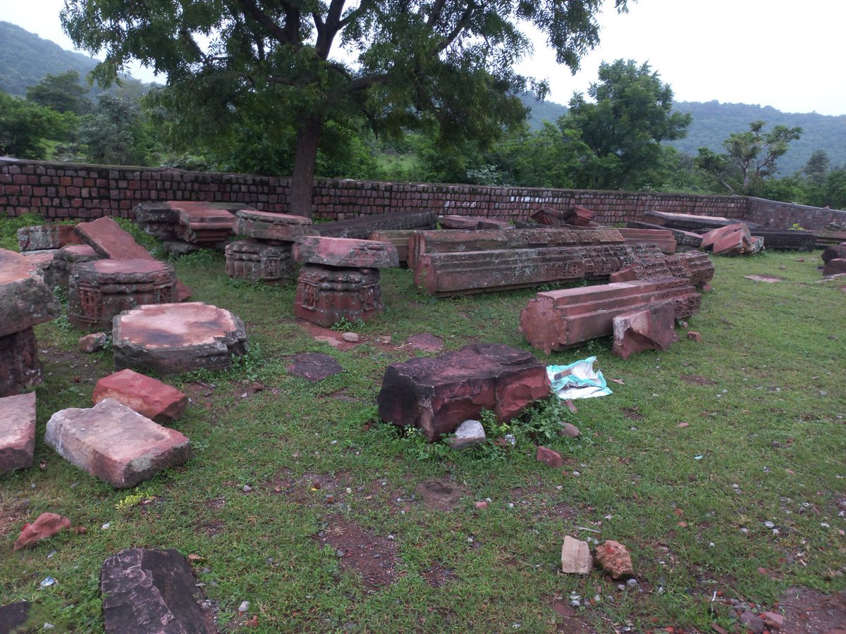 It seems the 11th century CE built  Solah Khambi or the 16-pillared pavilion in Bhopal (MP) has been cut down and destroyed.

How did this happen without the knowledge of the concerned authorities, and who did this to a protected site ?!!

Where the solah khambi once stood, there