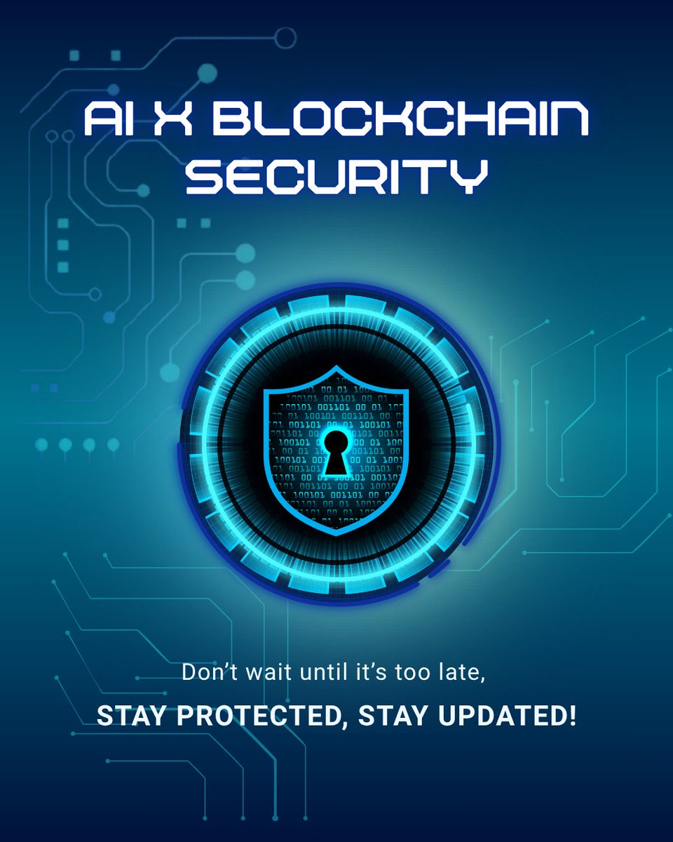 AI x Blockchain Security is quietly becoming the backbone of Web3.

Here’s how AI is reshaping crypto security in 2025:

- Real-time threat detection
- Smart contract audits
- Predictive analytics for exploit prevention
- AML &amp; KYC automation
- DeFi &amp; wallet protection

With