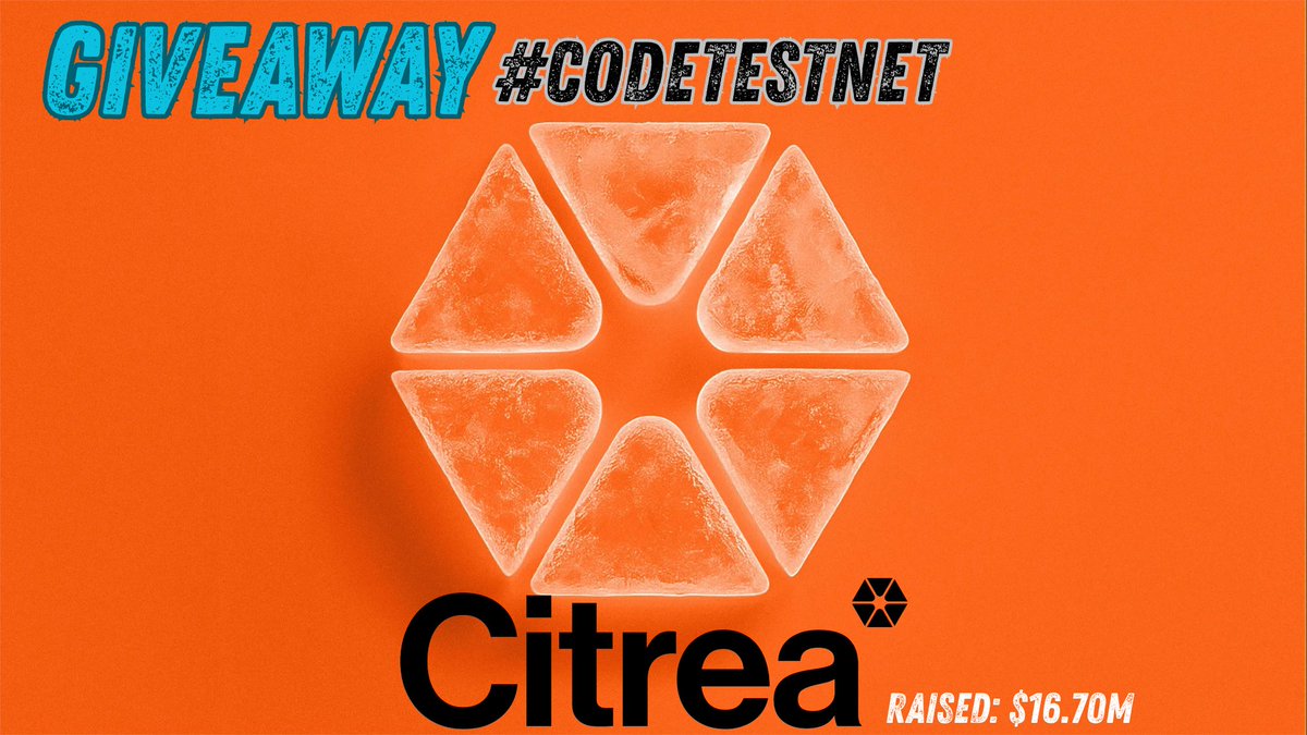 GIVEAWAY CODE TESTNET DỰ ÁN CITREA CHO CỘNG ĐỒNG TWITTER

Chào cả nhà, hôm nay mình sẽ tổ chức Event GA code test cho cộng đồng trên TW.

🎯Điều kiện tham gia: Follow dự án <a href="/citrea_xyz/">Citrea</a> , Follow <a href="/NamVuXd/">Lo Mevater</a> , <a href="/TaiTC8x/">𝑻𝒂𝒊𝑻𝒓𝒂𝒏 | 𝔽rAI | π🌏</a>  

🎯Cách tham gia: Like, RT thông báo này và cmt dự