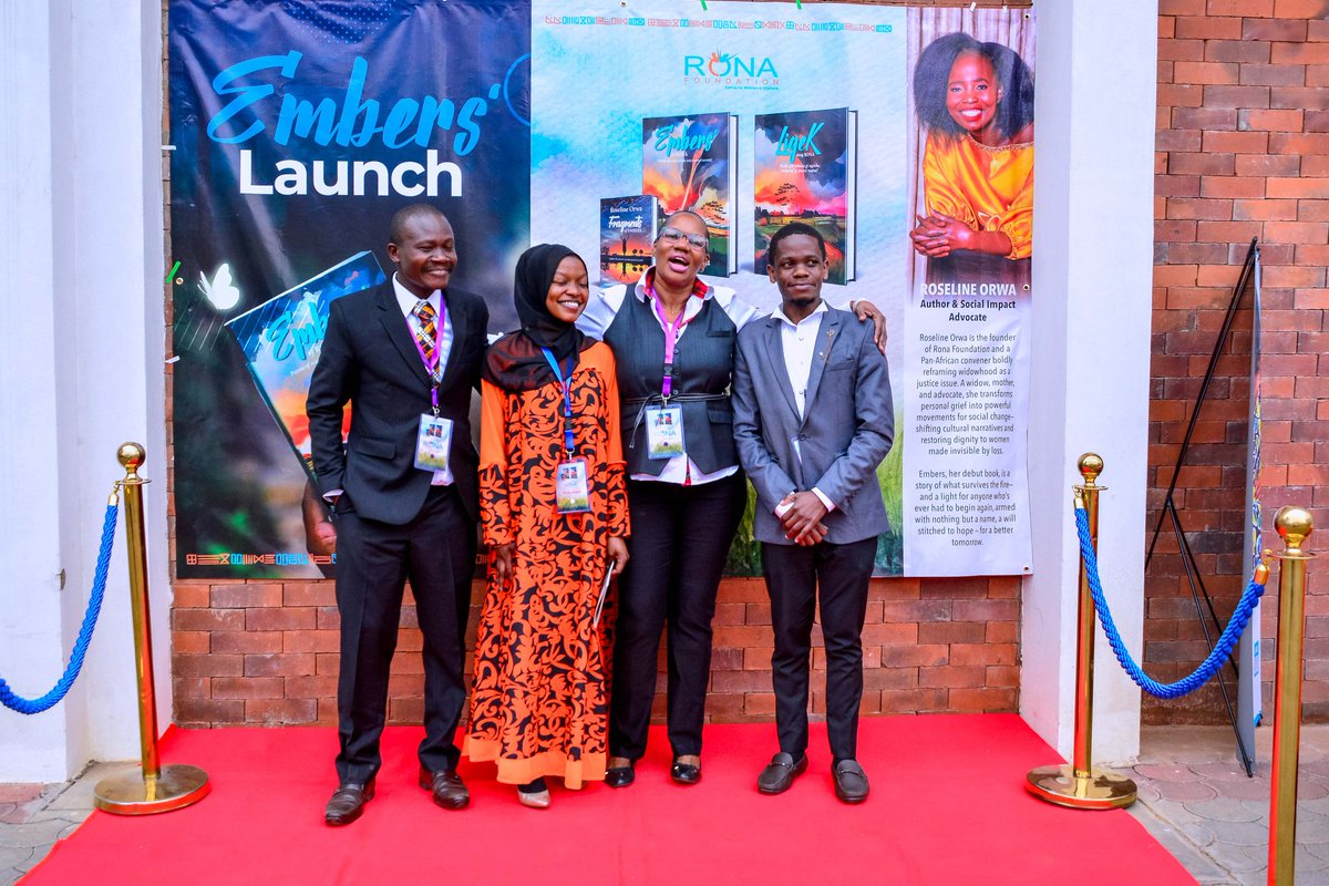 Roseline Orwa (@roselineorwa) on Twitter photo This week, I launched #Embers. Not just a book—but a soul awakening.
In the presence of word giants: <a href="/ProfPLOLumumba/">PLO Lumumba</a>, <a href="/OdhiamboKaumah/">Odhiambo K'aumah</a>, <a href="/raymondofula/">Raymond Ofula</a>, @EllyBuliba—my Emberkeepers.
They didn’t attend; they ushered me in.
Thank you 🙏🏽.
#WidowVoices #EmberKeepers This week, I launched #Embers. Not just a book—but a soul awakening.
In the presence of word giants: <a href="/ProfPLOLumumba/">PLO Lumumba</a>, <a href="/OdhiamboKaumah/">Odhiambo K'aumah</a>, <a href="/raymondofula/">Raymond Ofula</a>, @EllyBuliba—my Emberkeepers.
They didn’t attend; they ushered me in.
Thank you 🙏🏽.
#WidowVoices #EmberKeepers