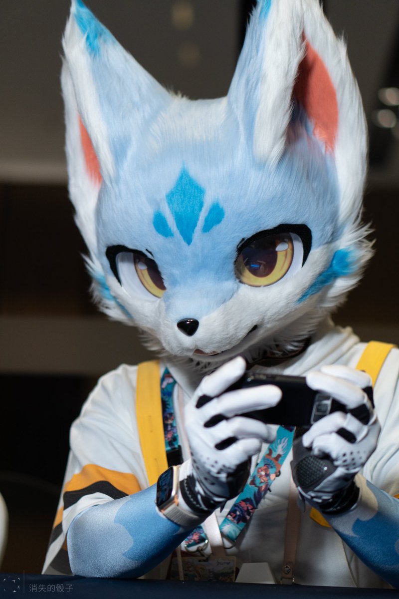 我新買了今年影像系統最強的手提電話，比你才買的新iPhone 3G強多了，有800萬畫素呢，我來給你拍張照吧😋📷～嗯～還不錯～❤️

📸️：<a href="/Vanishing_Dice/">消失的骰子</a> 
#FursuitFriday