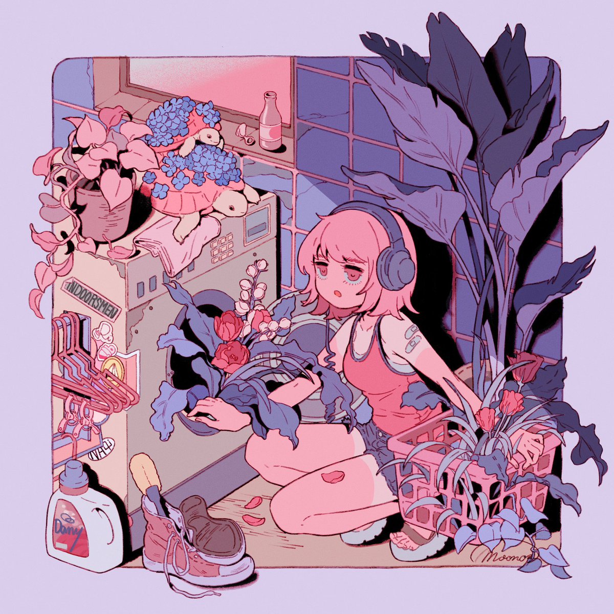 summer..👟🧺
#illustration