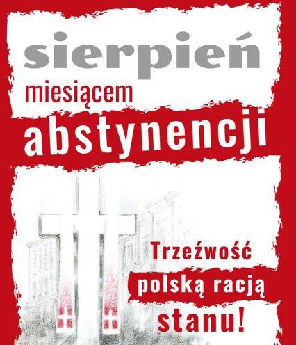 Sierpień miesiącem trzeźwości!!!