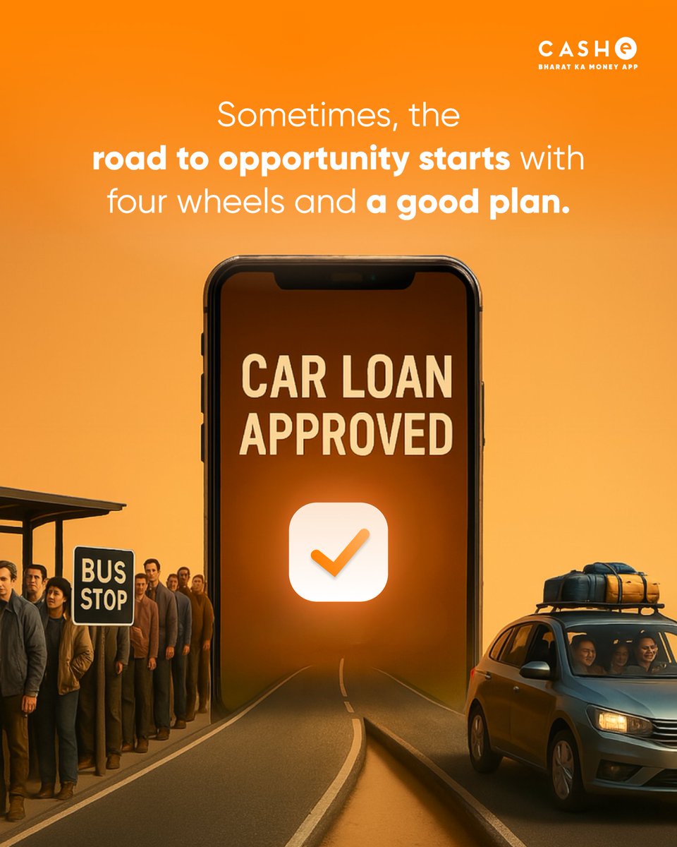 With CASHe’s instant car loan support, move forward on your terms.