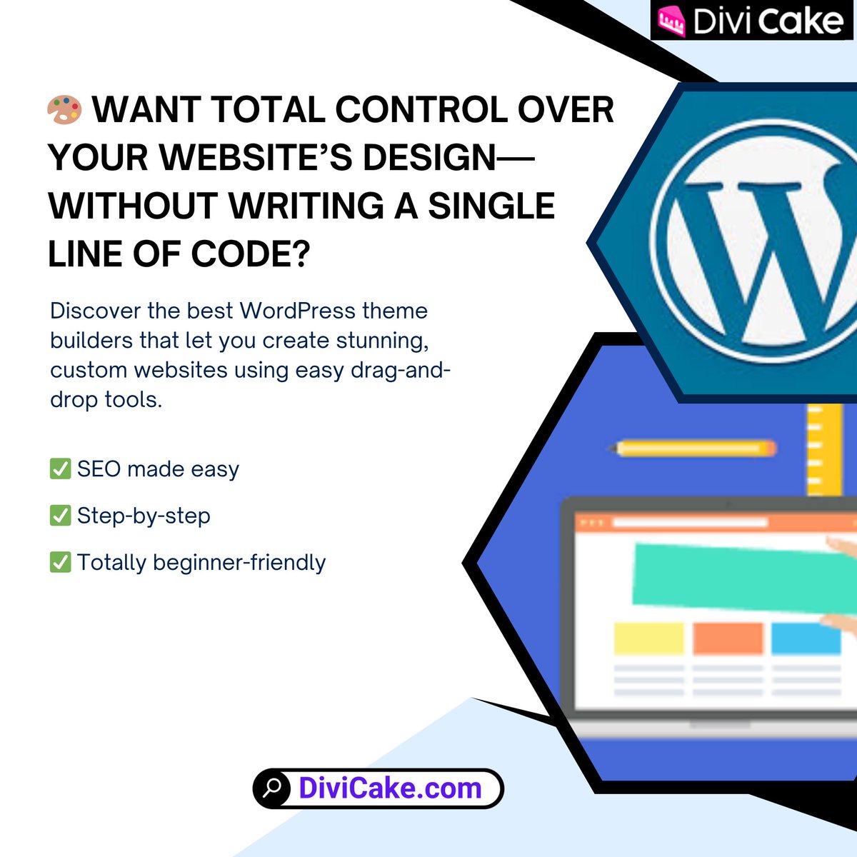 divicake's tweet image. Want full design freedom in WordPress—without coding?
🎨 These are the best WordPress theme builders for drag‑and‑drop design pros!
👉 divicake.com/blog/best-word…
#WordPress #ThemeBuilder #WebDesignTools