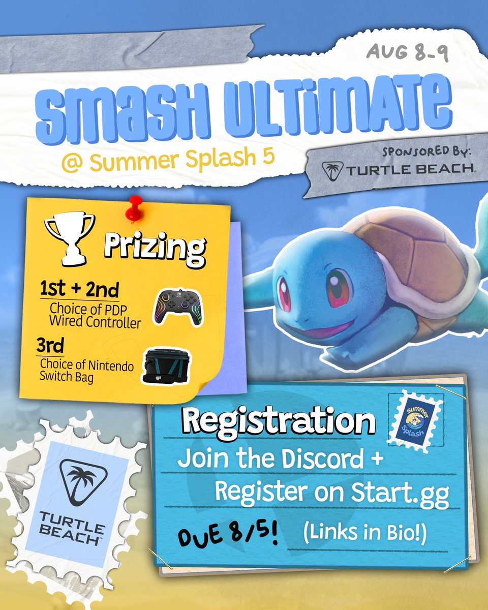 Esports At UC Davis (@esportsatucd) on Twitter photo 💐Can I call you Palutena? 💐
Because you’re a goddess, just like @turtlebeach ’s choice of Controller. Stop being Ridleyculous & help me Pac my bags for <a href="/summersplashna/">Summer Splash</a> ’s SSBU Tournament. Make this a Final Destination on Aug 8th.
Apply by Aug 5th @ 11:59 pm.
🎨 @fastdashing 💐Can I call you Palutena? 💐
Because you’re a goddess, just like @turtlebeach ’s choice of Controller. Stop being Ridleyculous & help me Pac my bags for <a href="/summersplashna/">Summer Splash</a> ’s SSBU Tournament. Make this a Final Destination on Aug 8th.
Apply by Aug 5th @ 11:59 pm.
🎨 @fastdashing