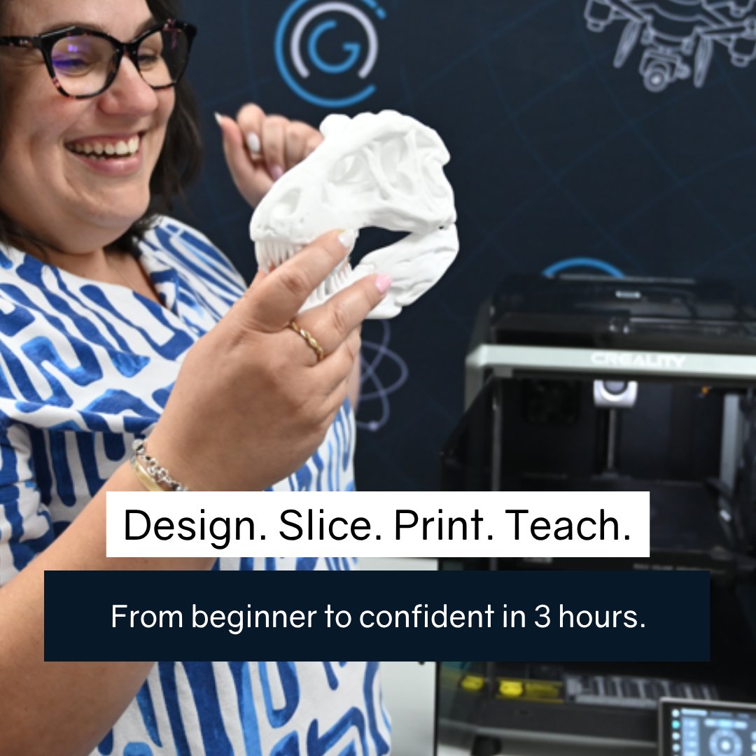 🎨 Design. Slice. Print. Teach.
This is your sign to finally use that 3D printer sitting in the back of your classroom.
🎓 Certificate included
🎁 BONUS: Free Intro to 3D Printing + Fusion360 course
- Offer ends 7 August

👉 Link in bio