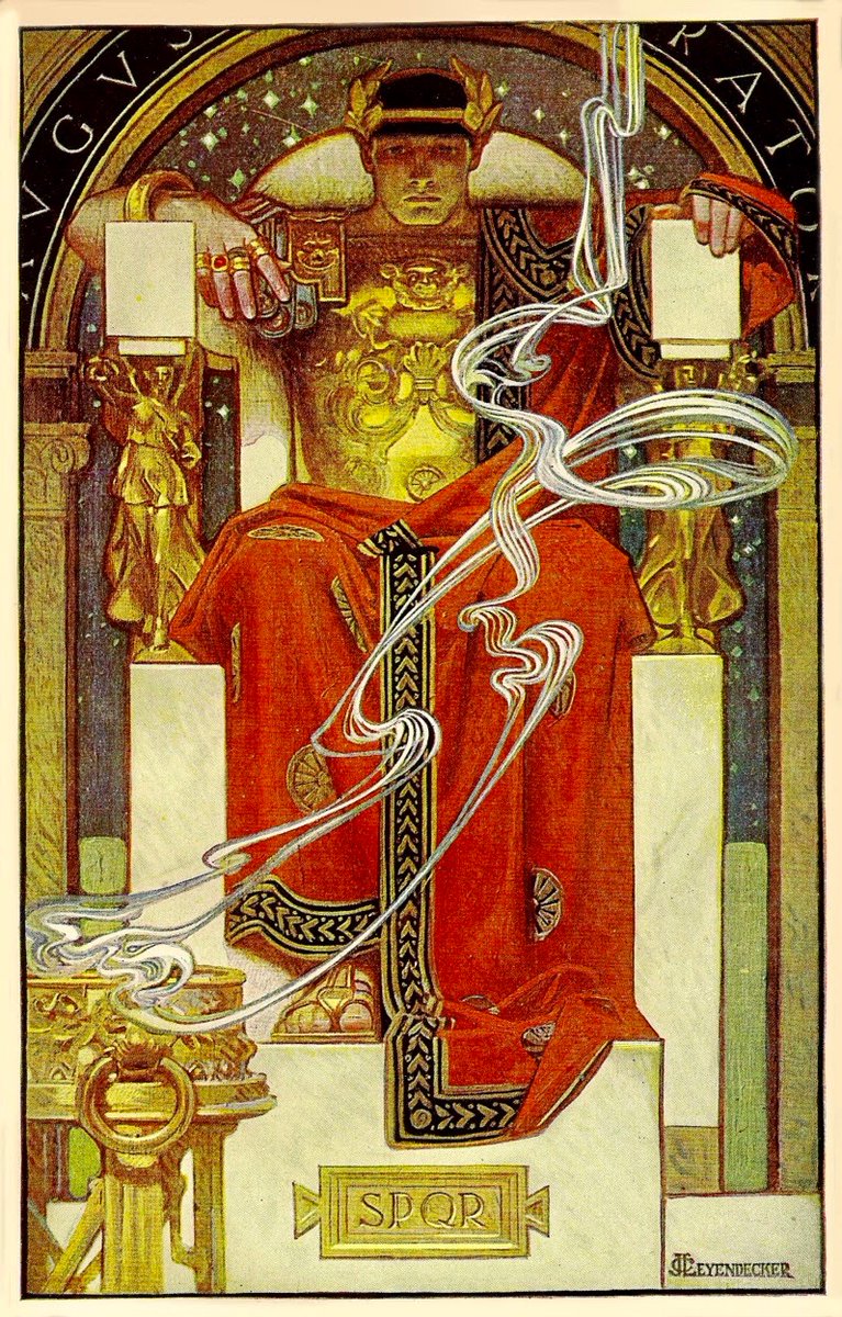 LRonLacy's tweet photo. #AUGUST
Augustus Imperator SPQR
Illustration by J. C. Leyendecker (1874-1951) 1927
#illustration #illustrationart #illustrationartists #JCLeyendecker #CaesarAugustus #Augustus #Rome #SPQR #RomanEmpire #RomanEmperors #JulianCalendar https://t.co/AsMA187ZYH