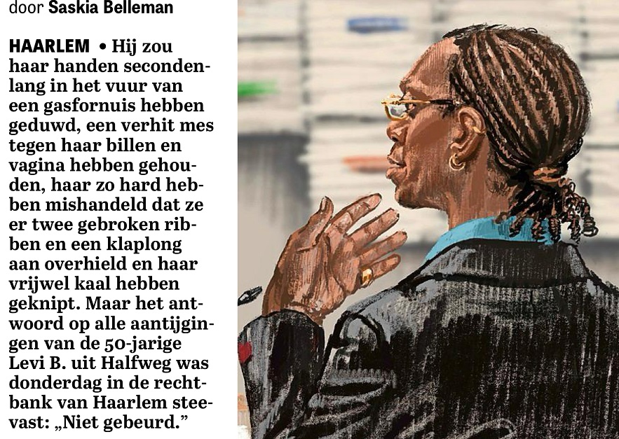 Frans Nijhof (@frans_nijhof) on Twitter photo Lees en huiver!
Woedend ben ik op het <a href="/Het_OM/">Openbaar Ministerie</a> dat slechts 3 jaar cel eiste. Hier is sprake van foltering, marteling van een weerloze vrouw met het oogmerk haar fasegewijs te doden. In de Eindhovense martelzaak werd 16 jaar gevorderd en toegewezen. Lees en huiver!
Woedend ben ik op het <a href="/Het_OM/">Openbaar Ministerie</a> dat slechts 3 jaar cel eiste. Hier is sprake van foltering, marteling van een weerloze vrouw met het oogmerk haar fasegewijs te doden. In de Eindhovense martelzaak werd 16 jaar gevorderd en toegewezen.