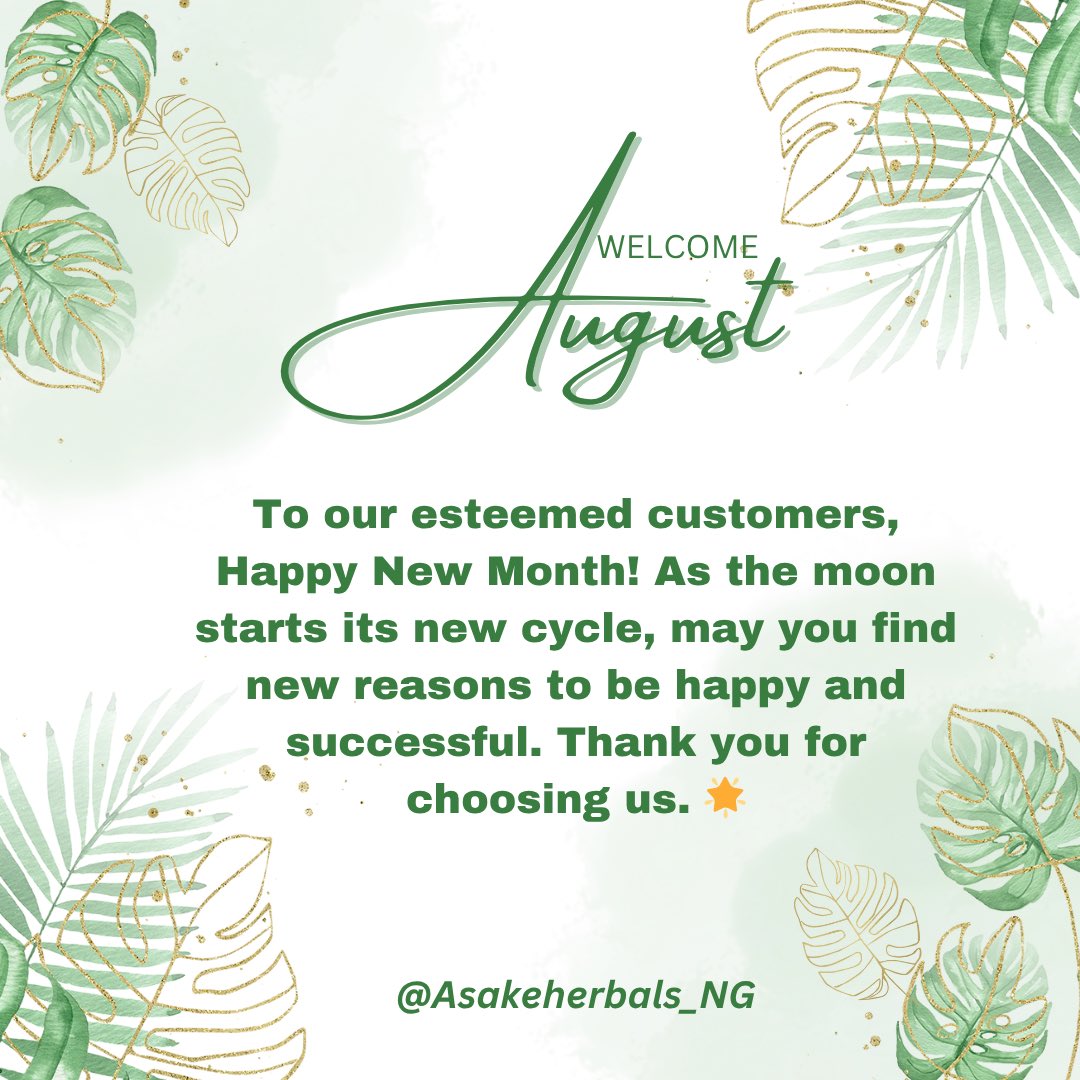 Happy New Month, this month will be full of pleasant surprises 🙏