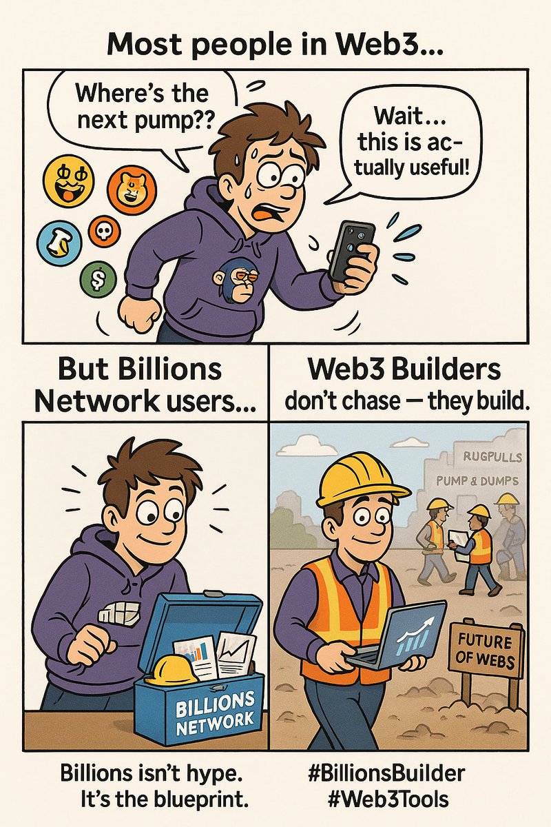 muhammadyunusaa's tweet image. Many still don’t get it
Billions Network isn’t just a project, it’s a toolbox for real builders.
Daily tasks growth
Points opportunity
Tools long term value
It’s more than hype
It’s the backbone of tomorrow’s Web3 leaders.
@billions_ntwk #Web3Builders #OnchainTools