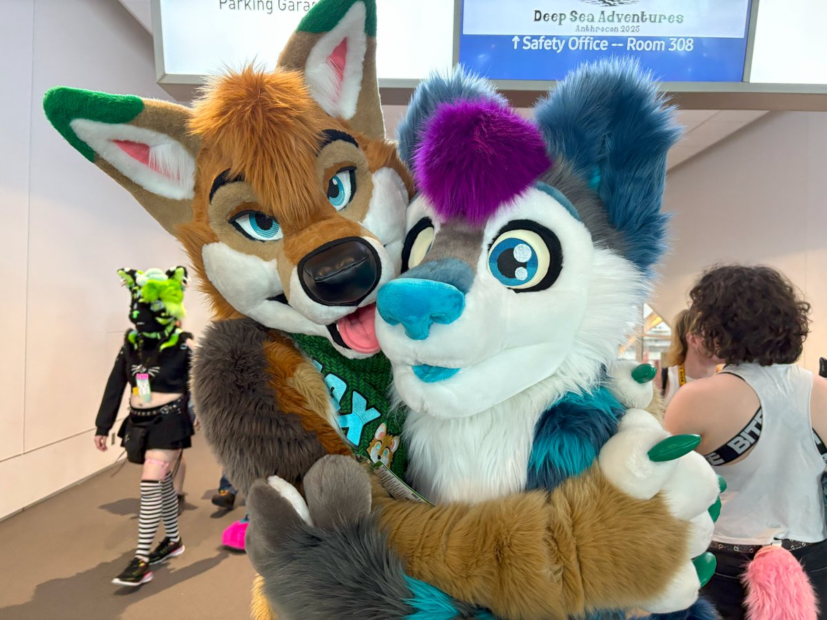Clay (@clay_the_fox) on Twitter photo Itβs almost a running gag how we only bump into each other once or twice during a con π
Luckily, we never miss the chance to get a photo taken!
πΊ: <a href="/JaxTheCoyote/">JaxTheCoyote π GFM</a>
πΈ: can't remeber, please tag π
βοΈ: <a href="/TwinkyArts/">Twinky Artsβ¨</a> <a href="/LupeSuits/">LupeSuits</a>
#FursuitFriday #Furry #Fursuit #AC2025 Itβs almost a running gag how we only bump into each other once or twice during a con π
Luckily, we never miss the chance to get a photo taken!
πΊ: <a href="/JaxTheCoyote/">JaxTheCoyote π GFM</a>
πΈ: can't remeber, please tag π
βοΈ: <a href="/TwinkyArts/">Twinky Artsβ¨</a> <a href="/LupeSuits/">LupeSuits</a>
#FursuitFriday #Furry #Fursuit #AC2025