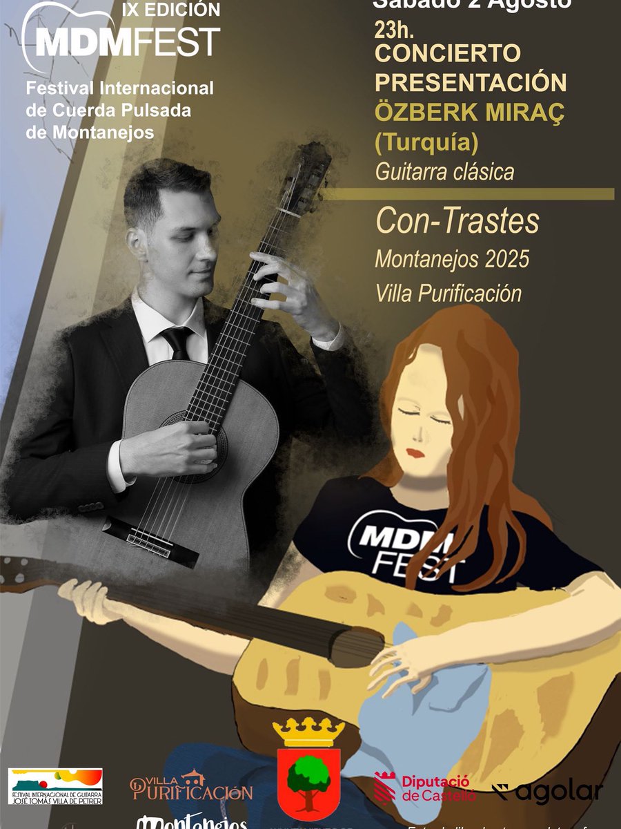 Mañana Sábado 2 de agosto y a las 23h., en Montanejos, llega el evento musical de excelencia del verano. 🎸

¡Os esperamos! 😉

<a href="/AMontanejos/">Ayuntamiento Montanejos</a>