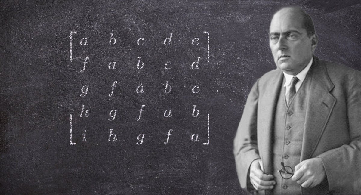 DistrictNavsari's tweet image. 🧮 Otto Toeplitz (1881–1940) | The Matrix Pioneer!
🔹 German #mathematician known for Toeplitz matrices (constant diagonals)
🔹 Contributed to functional analysis &amp;amp; operator theory
🔹 Authored &quot;The Calculus: A Genetic Approach&quot; linking math history &amp;amp; teaching
#MathHistory