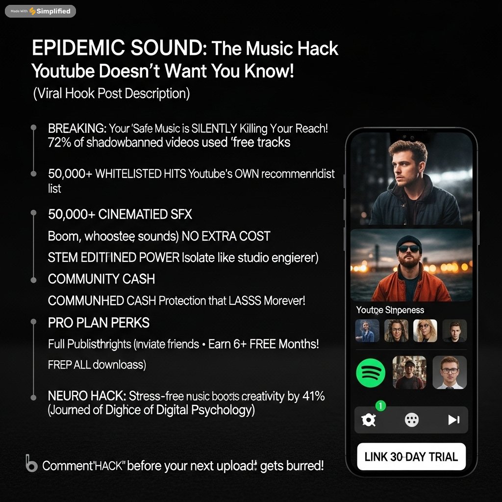 your_CreatorKit's tweet image. 🎬 What’s the difference between average and viral content?
🎶 Use stems, sound effects, client invites, and stunning tracks.
⚡️ You OWN the license, even during trial.

🎁 30 Days. Free. Risk-Free. Why wait?
#LevelUpYourContent #EpidemicSound #ViralReady #MusicThatMatters