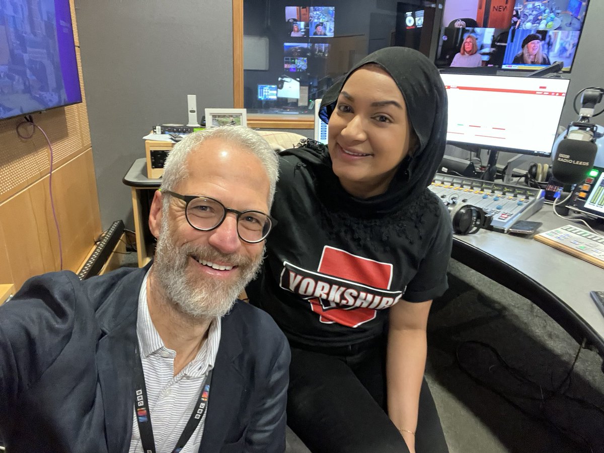A fabulous start to #yorkshireday - back on air at <a href="/BBCLeeds/">BBC Leeds</a> at dawn 📻

Joined the brilliant <a href="/therimaahmed/">Rima</a> 6 to 6.30am at the invitation of lovely listeners - emotional 🥲 

Page 1 of ‘The Yorkshire Pages’ (think Yellow Pages!)

A proud Yorkshireman says cheers White Rose 🥂