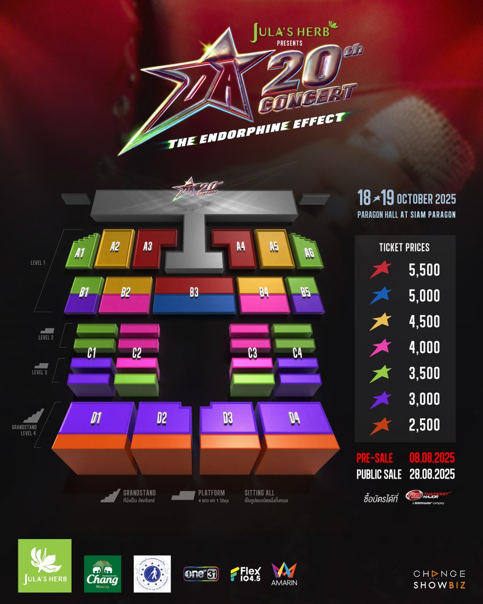 change2561's tweet image. #ดาเพื่อนสนิทกลับมาแล้ว
Jula’s Herb | presents
DA20th CONCERT
..THE ENDORPHINE EFFECT..
• คอนเสิร์ตใหญ่ครบรอบ 20 ปี ’ดา เอ็นโดรฟิน‘
• คอนเสิร์ตที่ตั้งใจที่สุดของเพื่อนสนิทที่ชื่อ ‘ดา’
• คอนเสิร์ตที่จะปลุกพลัง Endorphine ให้หลั่งความสุขกับเพลงฮิต
ตลอด 20 ปีบนเส้นทางดนตรีของ…