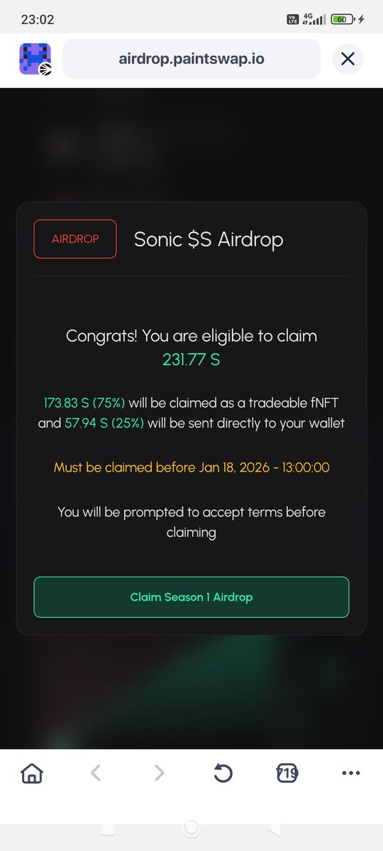 The airdrop of $S for the less fortunate (i.e poooorrrrrr lmao) was masterfully executed by the <a href="/SonicLabs/">Sonic Labs</a> and <a href="/paint_swap/">paintswap</a> teams. Congratz.