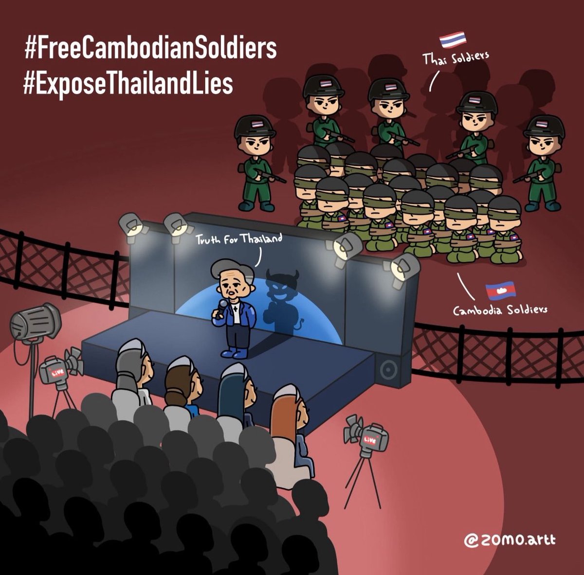 RELEASE CAPTURED CAMBODIAN SOLDIERS 
#JusticeForCambodia