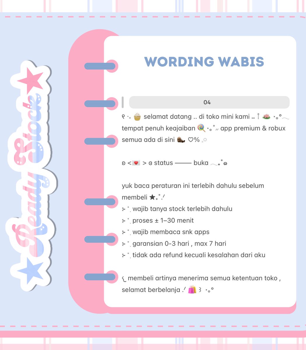 ⠀
🛼⭐️ help repost pls ₊ ׁ ? —— thankyou 𓂋 ໒꒱ 

sena⠀bawa⠀4⠀bio⠀wording⠀wabis⠀ready⠀stock⠀tersedia⠀bahasa⠀indo⠀dan⠀bahasa⠀inggris⠀cocok⠀buat⠀ba⠀app⠀dan⠀sejenisnya⠀>__🥣
⠀
👛⠀5.5OO / ea⠀bisa⠀take⠀melalui⠀DM⠀💌

#zonauang #zonaba #zonajajan rs
⠀