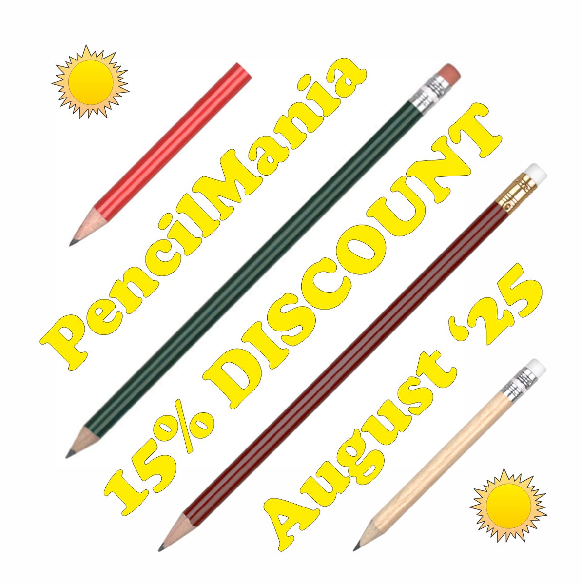 You can get 15% DISCOUNT off printed pencils at bit.ly/3SjKWxB!  

Save now on printed pencils: WE, NE, ORO, GOLF and FSC!

Write Up Your Street - Put your brand in your customers' hands!

Usecode: PENCILMANIA 

#pencils #promotionalgifts #backtoschool