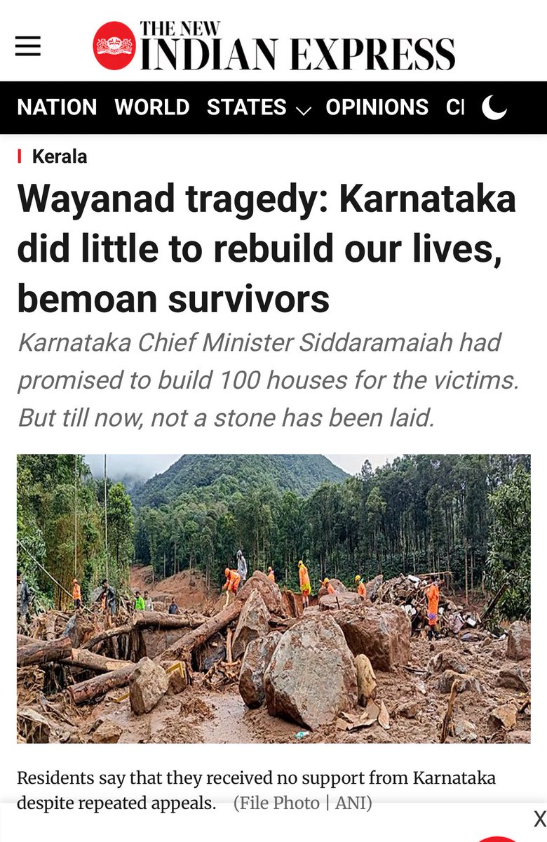 Vishnu Vardhan Reddy (@svishnureddy) on Twitter photo This is what Jumla politics looks like -
Last year, Rahul Gandhi made a grand show in Wayanad, boasting about 100 houses to be constructed by the Karnataka government.
Soon after, <a href="/siddaramaiah/">Siddaramaiah</a> flooded the media with flashy ads pretending the work was underway.
Now, a whole This is what Jumla politics looks like -
Last year, Rahul Gandhi made a grand show in Wayanad, boasting about 100 houses to be constructed by the Karnataka government.
Soon after, <a href="/siddaramaiah/">Siddaramaiah</a> flooded the media with flashy ads pretending the work was underway.
Now, a whole
