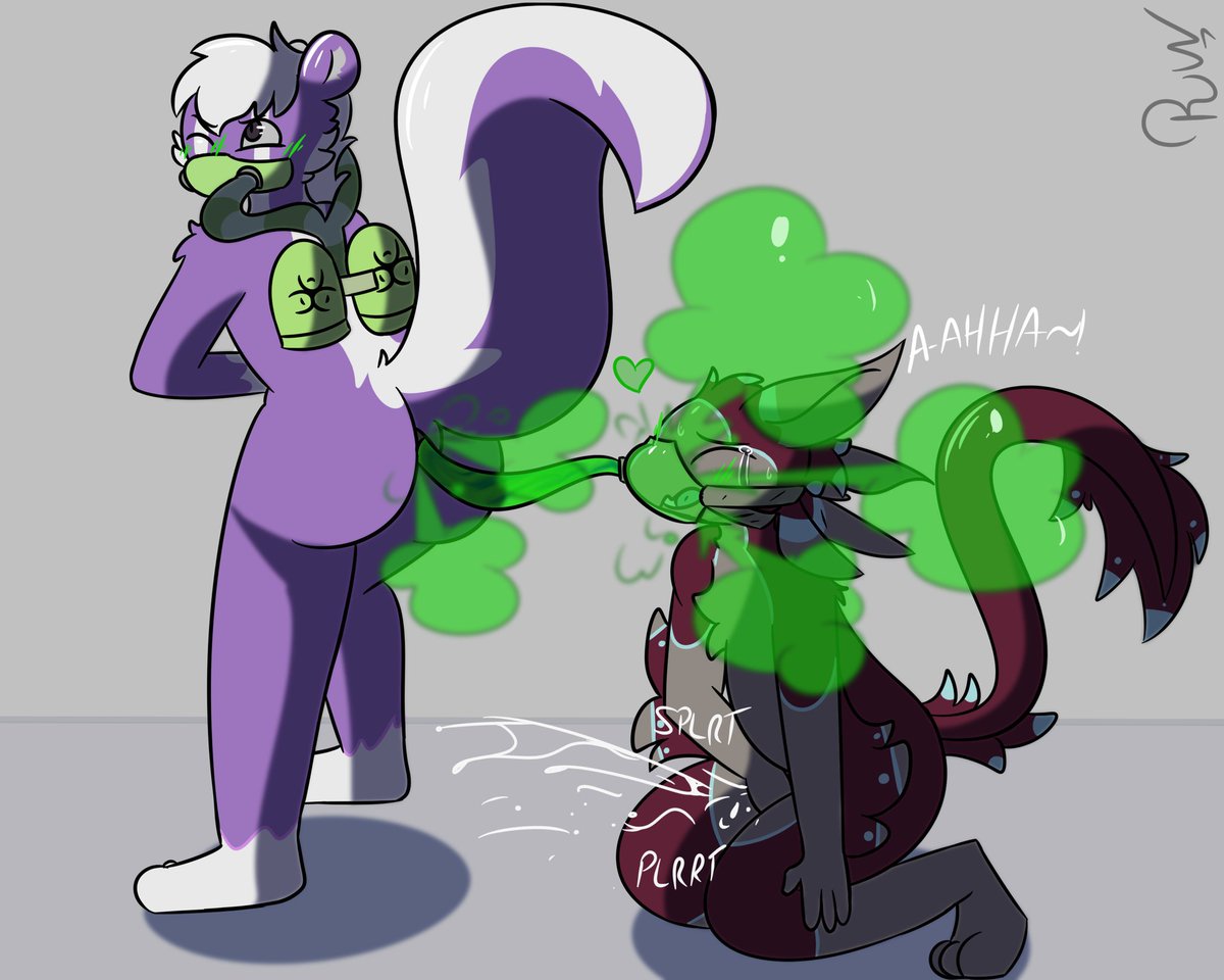 LotusSkunk's tweet photo. Proper use of "gas" masks :3
Made by @RancidWyrm https://t.co/luBVvKMqMR