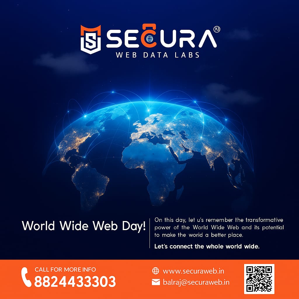 SecuraWebDL's tweet photo. 🌐 Celebrating World Wide Web Day with Secura Web Data Labs!
Empowering businesses, connecting the world — one secure click at a time. 🚀💻🌍

#WorldWideWebDay #SecuraWeb #DigitalInnovation #WebTechnology #CyberSecurity #GlobalConnection #TechForGood #WebDevelopment #DataLabs https://t.co/qvKbeiC8ew