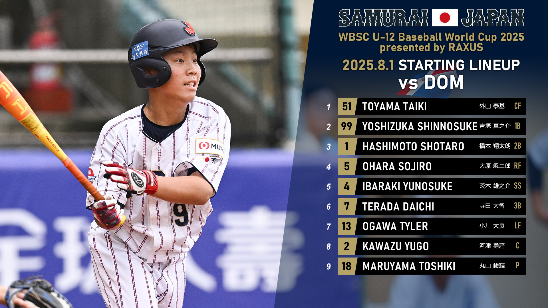 野球日本代表 侍ジャパン 公式 (@samuraijapan_pr) / X
