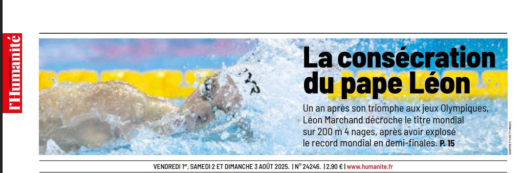 Oh, L'Humanité, ce matin