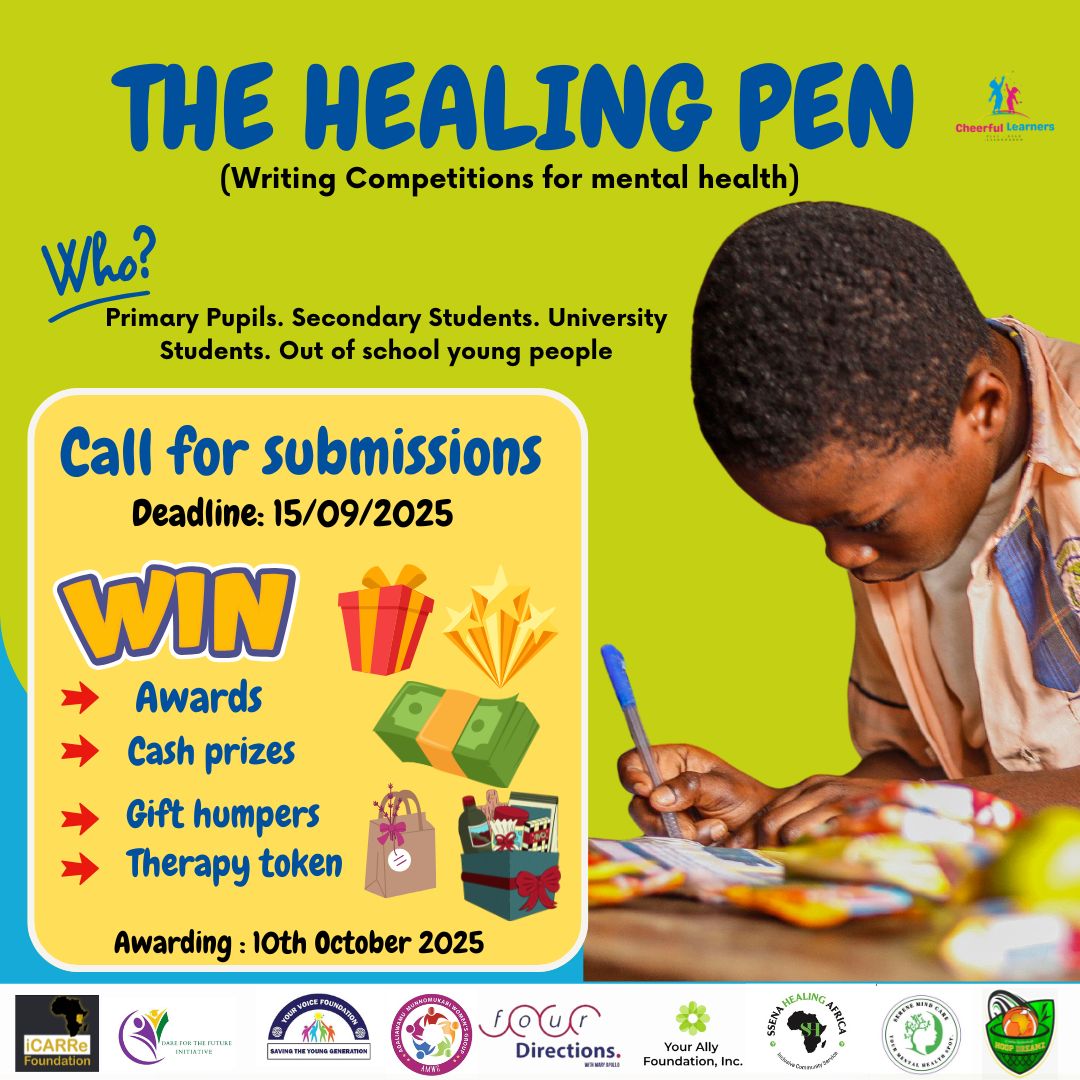 📝 *Call for Submissions!*
 *THE HEALING PEN* (Writing Competitions for Mental Health)

💫Are you a young person passionate about mental health?. Here is the opportunity to express your thoughts and emotions.
Link: docs.google.com/forms/d/e/1FAI… 
📌Deadline for submissions: 15/09/2025
