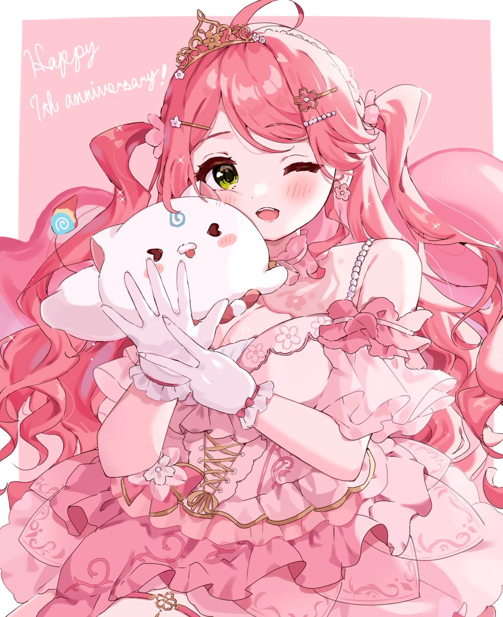 みこち7周年おめでとうー！
ずっと応援してます🌸🌸
#さくらみこ7周年 #miko_Art