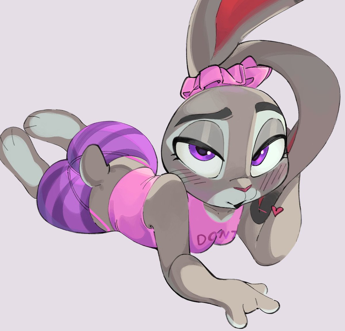 The bunny in mom pants...