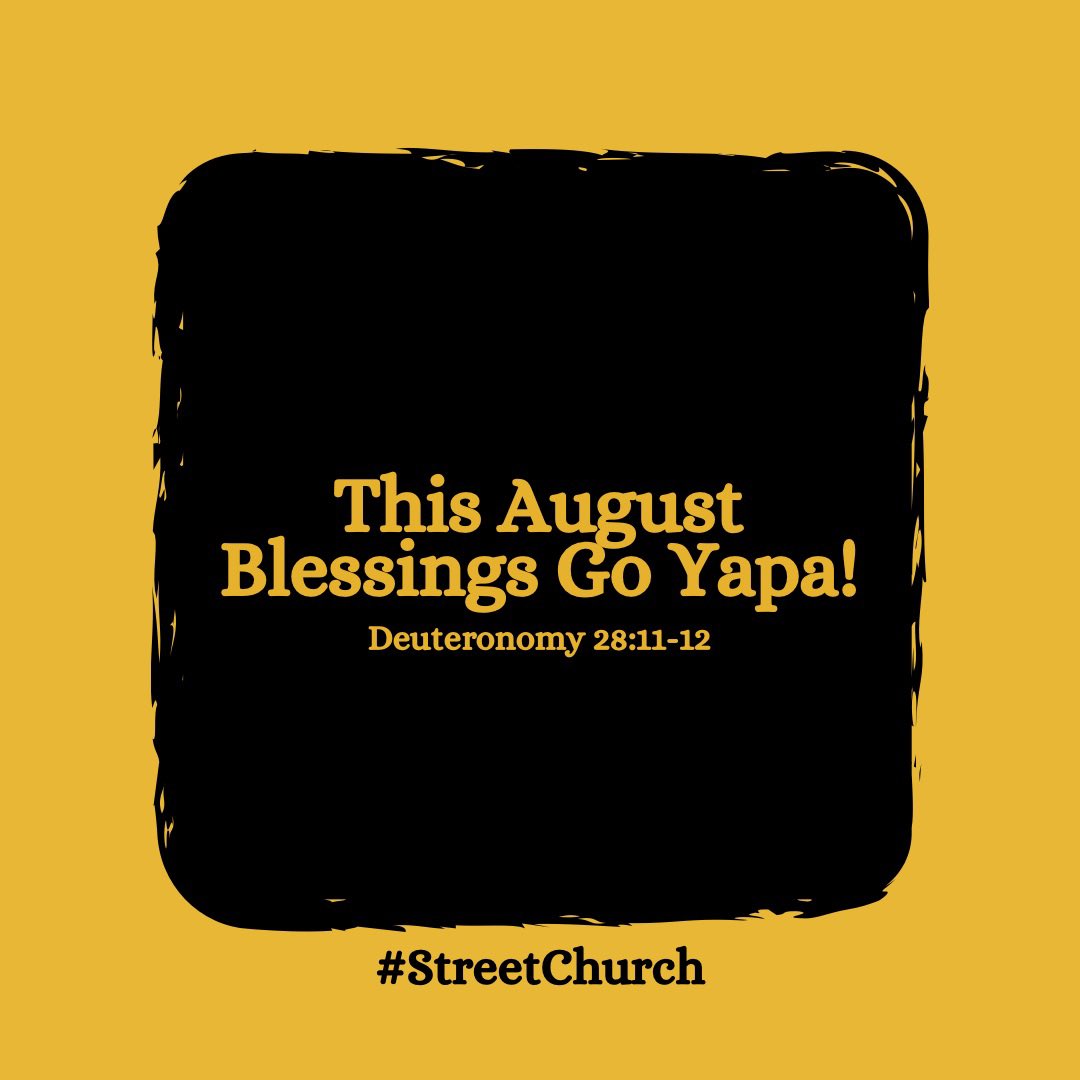 streetchurchh's tweet image. God go shower you with abundance of blessings in this month of August. Amen 🙏 

Happy New Month!