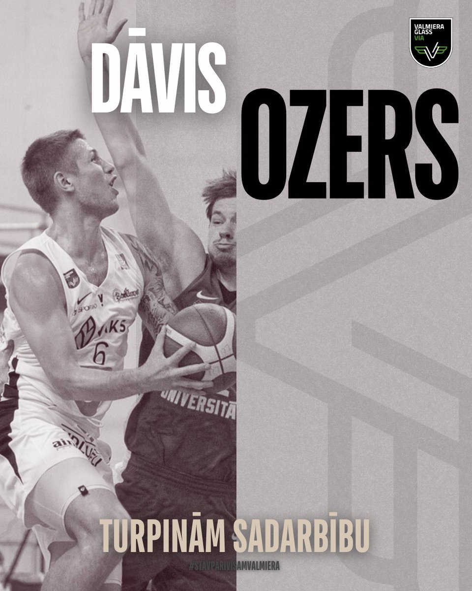 vgvia_basket's tweet photo. Turpinām sadarbību ar Dāvi Ozeru! 🤝🏻

Dāvis ir valmierietis ar spēcīgu raksturu — pēc pagājušās sezonas traumas viņš ir veiksmīgi atveseļojies un pilnībā gatavs jaunajai sezonai! 💪

🖇️ lasi vairāk: https://t.co/Nwp7mnWsbz

#StāvPāriVisamValmiera https://t.co/SAjn48omyw