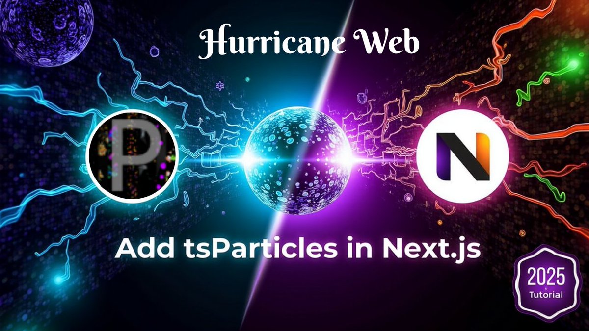 HurricaneWebDev's tweet image. 💠 How to Add tsParticles in Next.js | Animated Background for Your Website 

🔹 Watch the full video on YouTube:
👉 youtu.be/ruPKGKG1UMY
🔹 Like &amp;amp; Follow Hurricane Web 🌪️ for more daily dev tips!

#WebDevelopment #FrontendDev #CodingTips #LearnToCode #NextJS