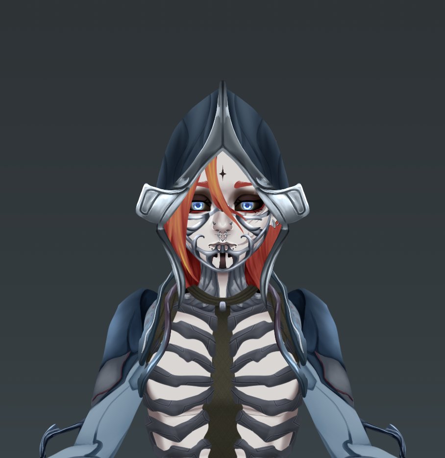 macqueeniimoth's tweet photo. Made myself a Warframe 1999 selfinsert cause of course I did.
He is a Nekros Protoframe - I think some fun stuff can come from it :]
#Warframe #selfinserts #tennocreate https://t.co/2DBj1GsjDx