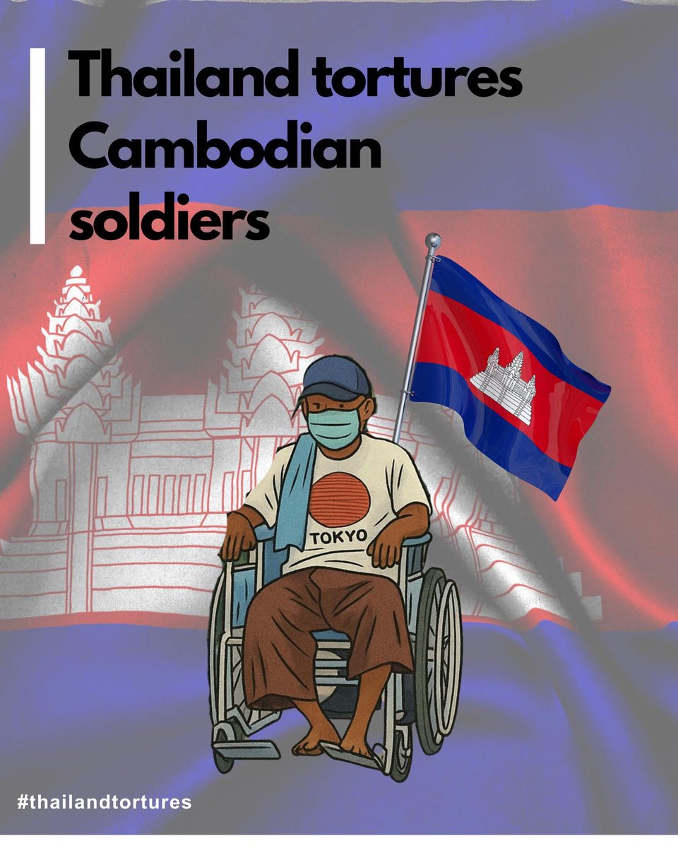 SenSen514946's tweet photo. #TruthForCambodia they still torture Cambodian soldiers, this is very cruel and shameful to their country Thailand!
#ExposeThailandLies https://t.co/xP8y58giYd