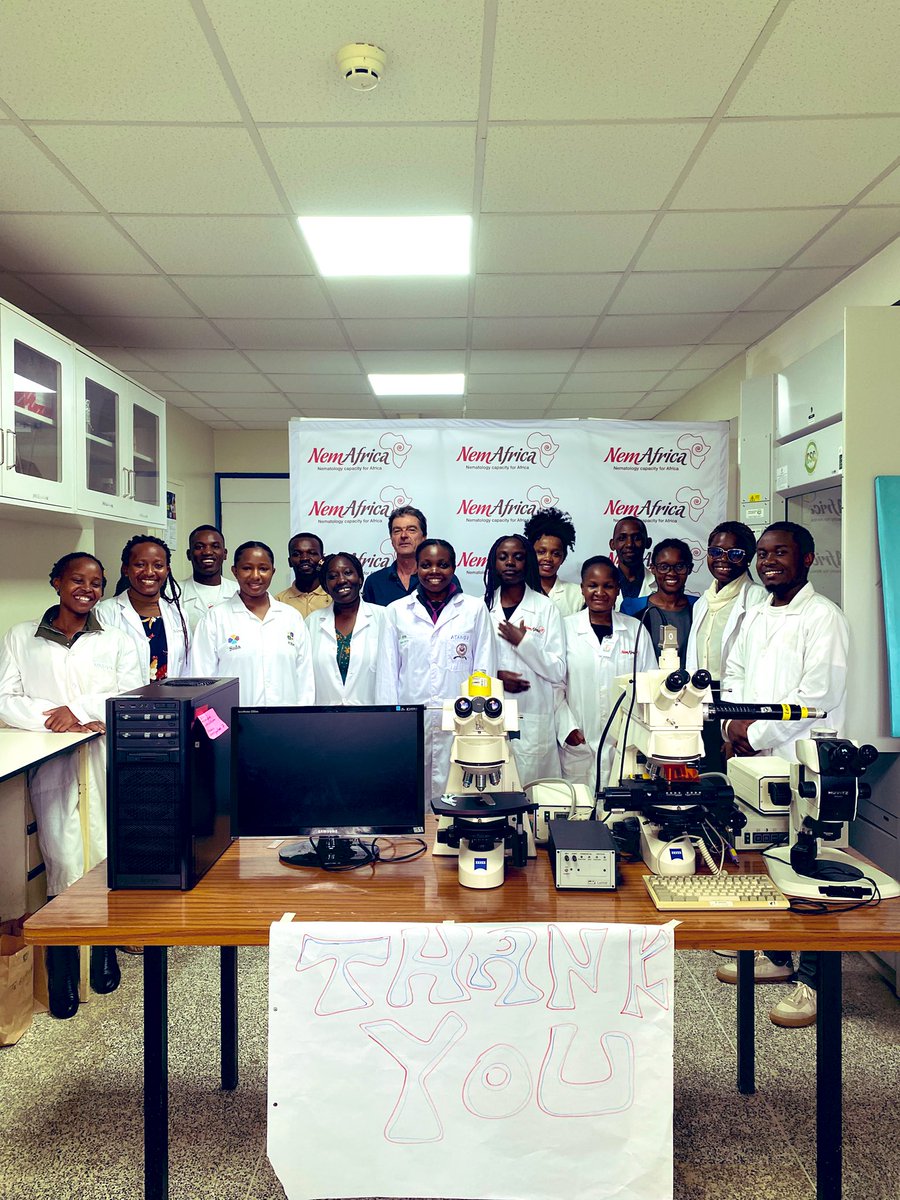 NemAfrica's tweet image. Huge smiles all around at NemAfrica!😊
Thanks to Dr Elaine and Dr John Wendt for the donation of high-precision, research-grade microscopes.🔬✨
These powerful tools will elevate our nematology diagnostics and training efforts. @DannyCoyne6 @Shaukeland2 
#NemAfrica #Microscopy