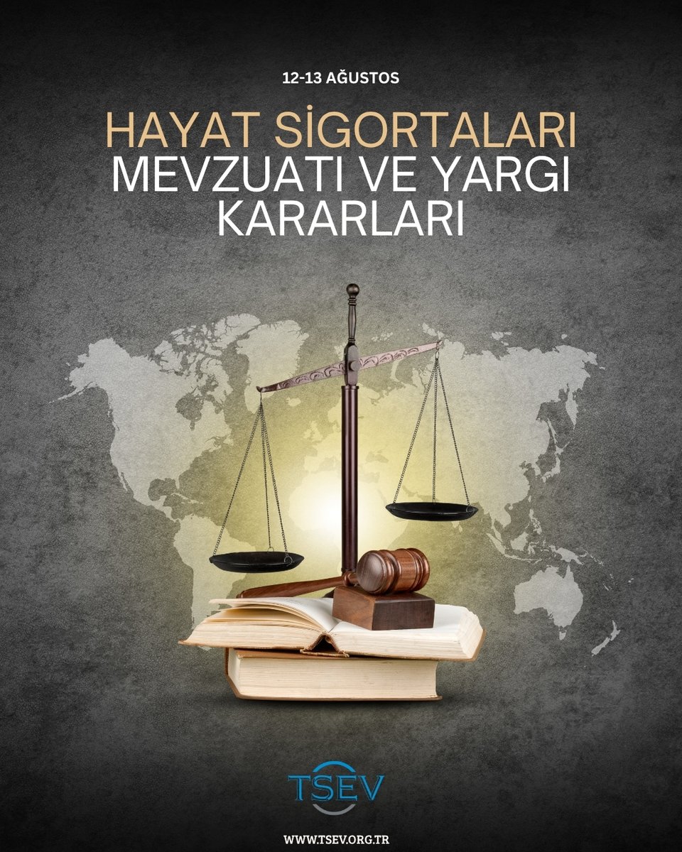 ⚖️ Hayat Sigortaları Mevzuatı ve Yargı Kararları Eğitimi

📅12–13 Ağustos 2025 | 🕘 09:30–12:30 (Toplam 6 saat) | 💻 Online
 🎓Eğitmen: Av. Nuray Dinçment

Detaylı bilgi ve kayıt için tıklayın: l24.im/q1l5Cg