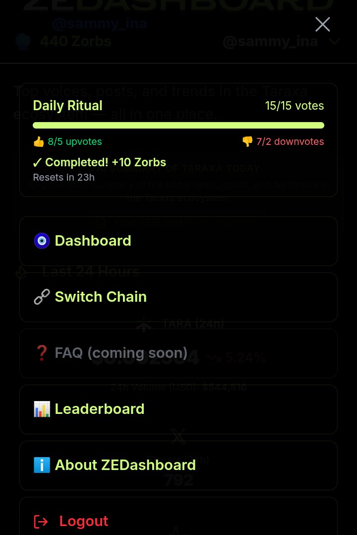My Daily Routine :
Vote on <a href="/zedashboard/">ZE</a> 
Call <a href="/lisabeyy/">Lisa B.</a>  a baguette 
Troll <a href="/mikey_100x/">mikey.tara</a> 

Wanna join in on my daily routine?  Join here: zedashboard.xyz/login?ref=ZTds…