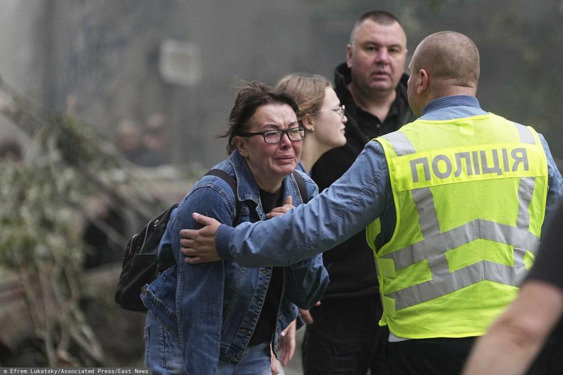 Twenty-eight people killed by Russia in Kyiv the night before - overnight, rescuers de-blocked more bodies from the residential building Russia attacked.

Three children were killed - aged two, six and seventeen.

159 more people injured, including 16 children.