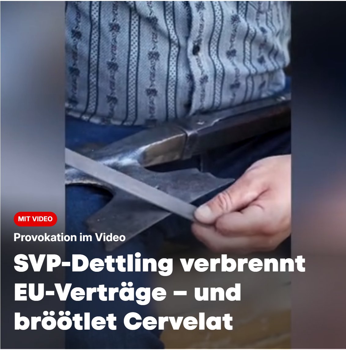 Osiwahn (@osiwahn) on Twitter photo "Wir bekommen den schlechtesten Deal Europas39-Prozent-Zölle – für die Schweiz ist das der Super-GAU!"
Und was macht die <a href="/SVPch/">SVP Schweiz</a> ? Die findet es einen guten Zeitpunkt, sich noch mit der EU anzulegen.
Dumm, dümmer, SVP. "Wir bekommen den schlechtesten Deal Europas39-Prozent-Zölle – für die Schweiz ist das der Super-GAU!"
Und was macht die <a href="/SVPch/">SVP Schweiz</a> ? Die findet es einen guten Zeitpunkt, sich noch mit der EU anzulegen.
Dumm, dümmer, SVP.