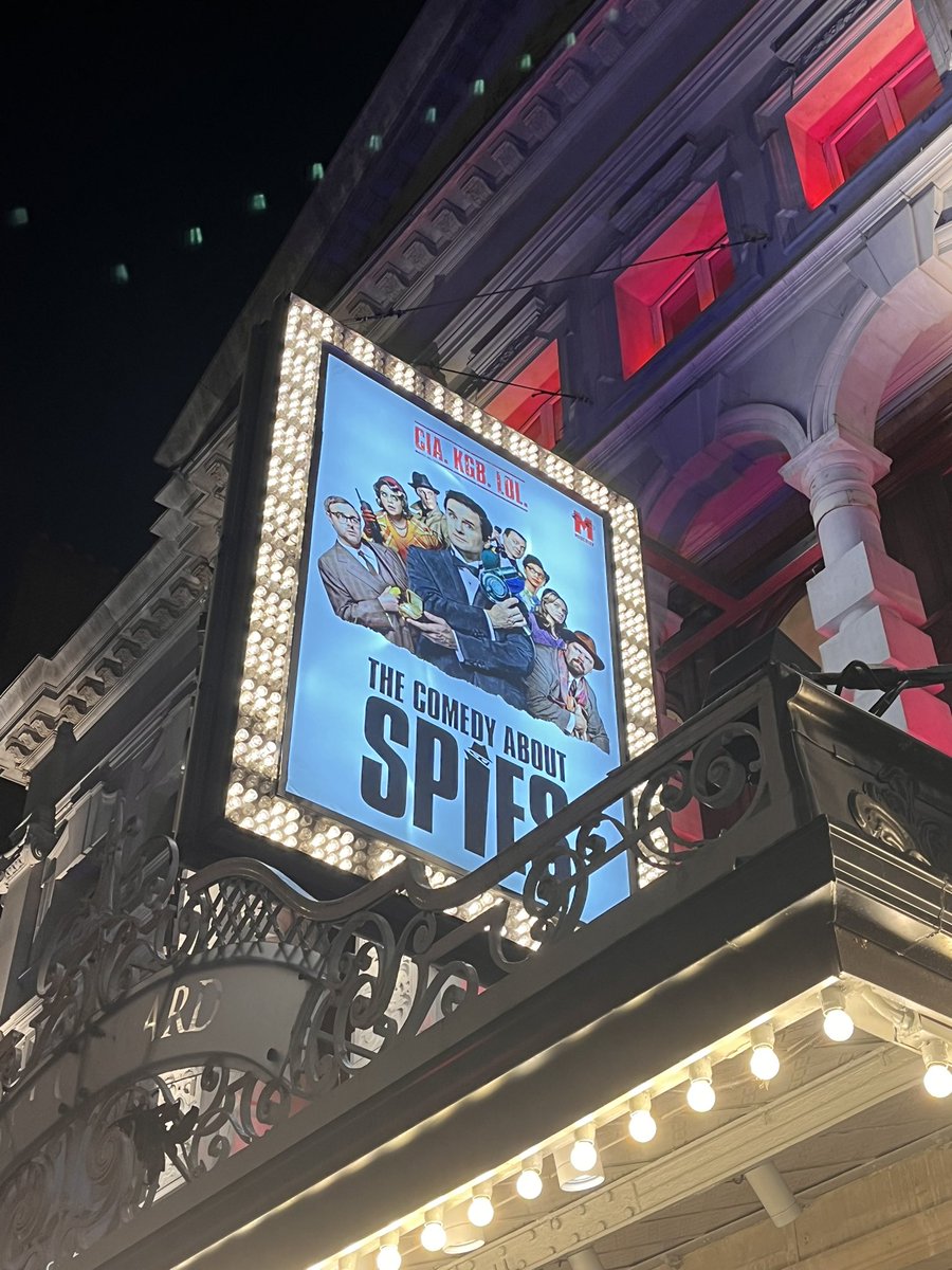 In town for opera coaching and caught <a href="/mischiefcomedy/">Mischief</a> The Comedy About Spies <a href="/spiescomedy/">The Comedy about Spies</a> 

Sharp, fast, brilliantly played — a great night at the theatre.

#TheComedyAboutSpies #ComedyAboutSpies #LondonTheatre #StageEnergy