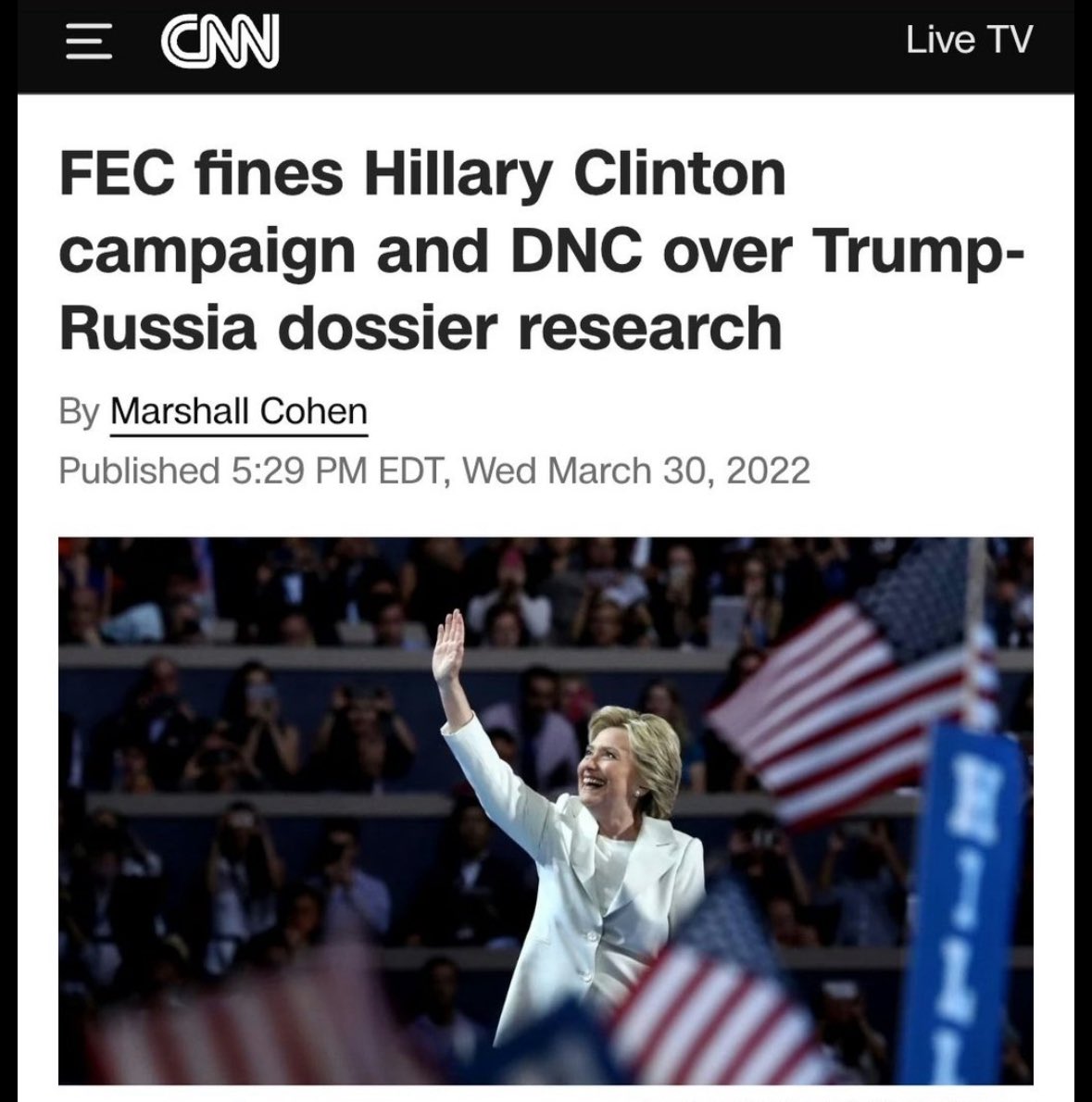 <a href="/JonathanTurley/">Jonathan Turley</a> Marc Elias was also fired by the DNC for this big lie.