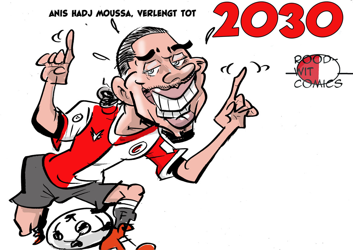 Anis Hadj Moussa, geweldig contract tot 2030!
volg onze pagina!

#Feyenoord #voetbal #karikatuur #Moussa
