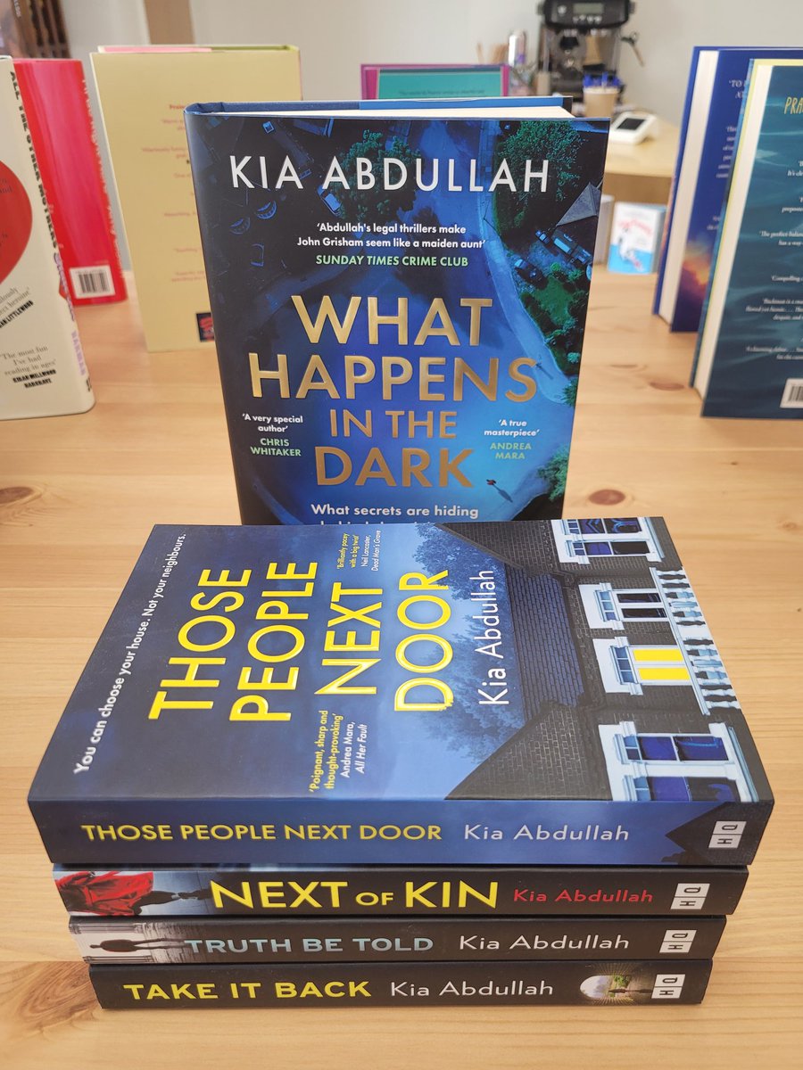 Have you read Any books by <a href="/KiaAbdullah/">Kia Abdullah</a> yet?  You really should!
Thrillers that really do make you think.  
Her books have made it to my 'Table of Temptation' 😁.
Available via the website with FREE POSTAGE too!