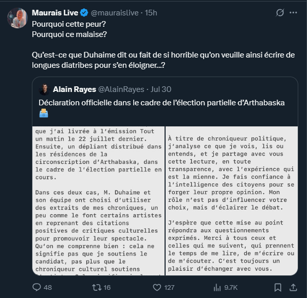 soplam12's tweet photo. L'offensive est lancée.
Il faut sauver le soldat Duhaime ! https://t.co/IxNkAypUZ5