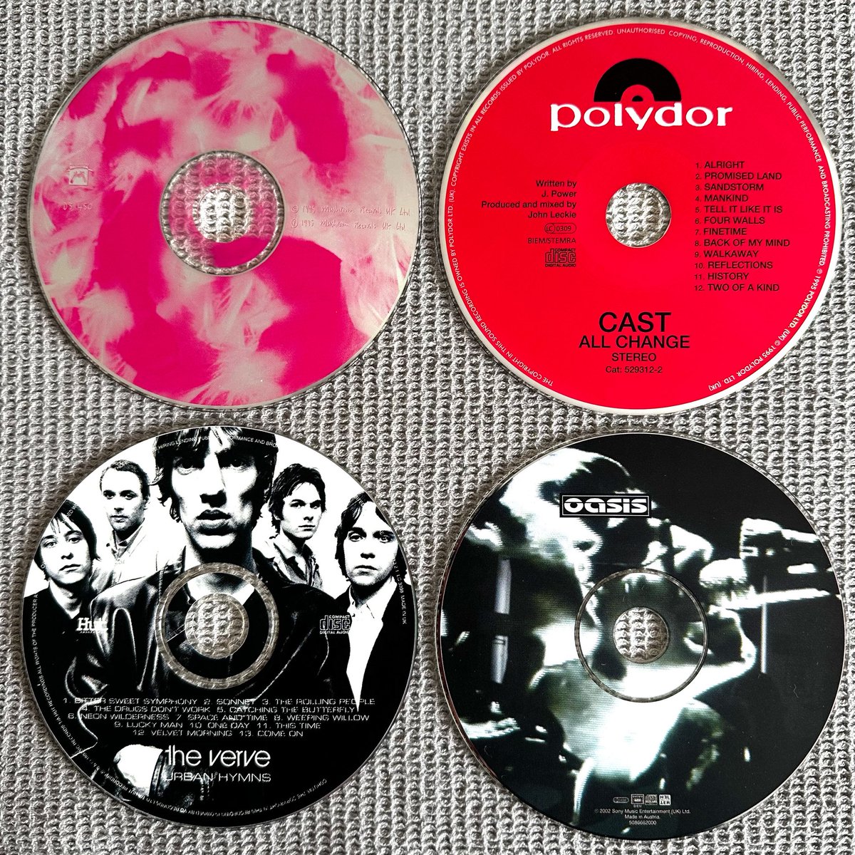 RACCOONFM1's tweet image. More of today’s listening picks

💿 Oasis – Heathen Chemistry
💿 The Verve – Urban Hymns
💿 Cast – All Change
💿 Garbage – Garbage

#NowPlaying #CompactDisc #CD #August2025